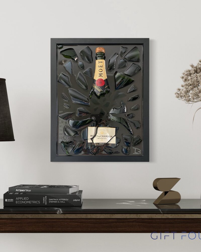 Moët en Chandon epoxy schilderij van Gift Four