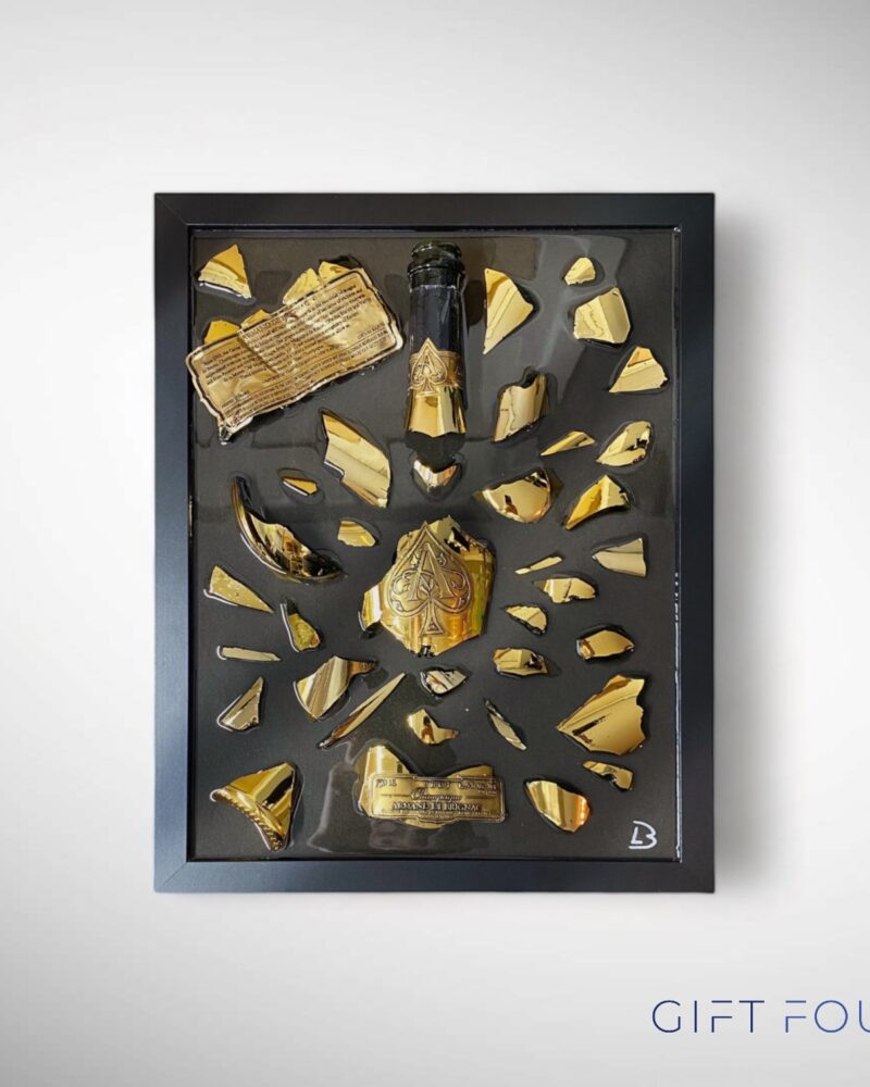 Gift Four - Armand de Brignac 0.7L in epoxy productfoto